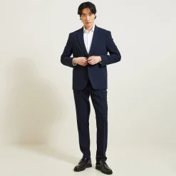 Sale Het pakket comfortabel kostuum - Donkerblauw Combinatie Kostuum