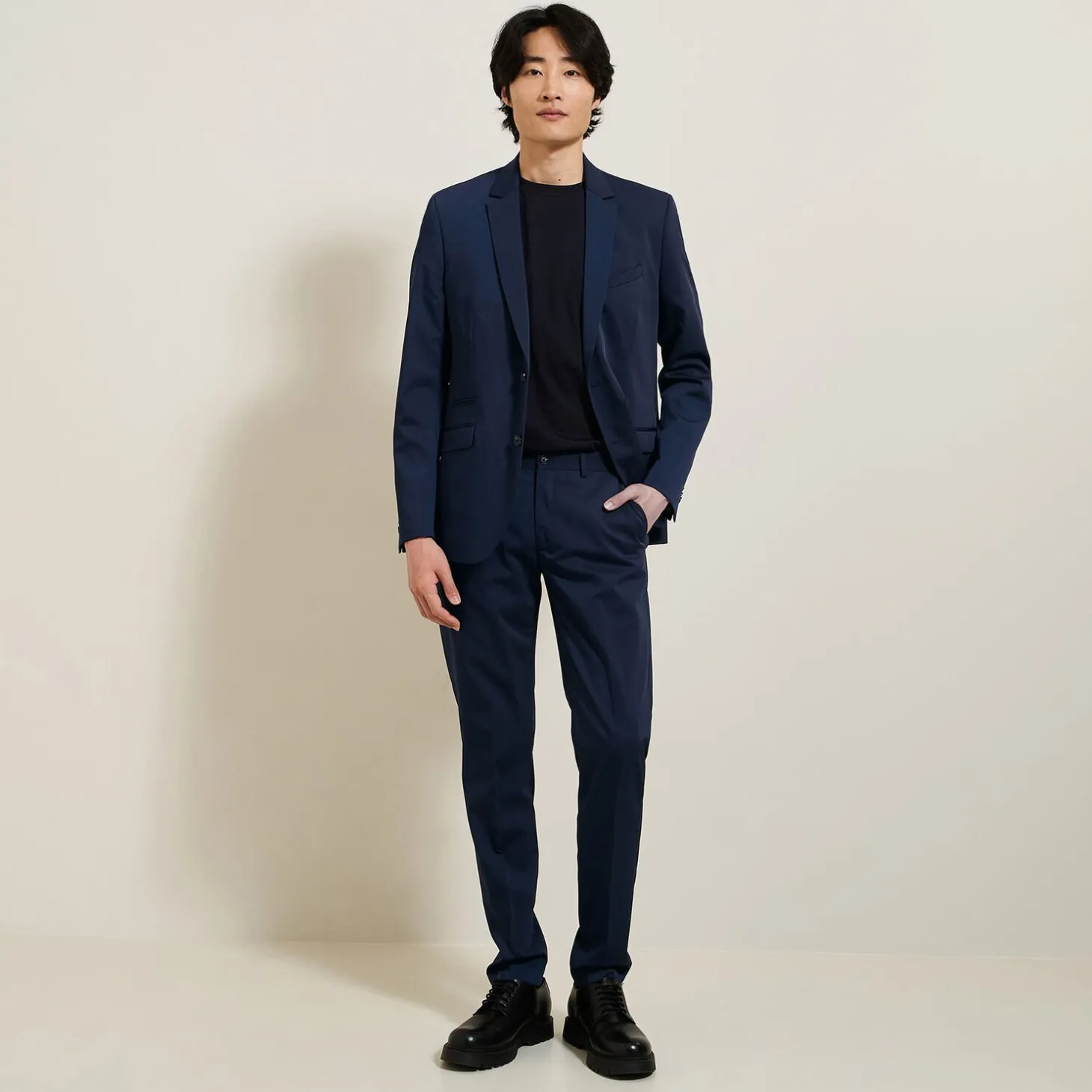 Cheap Het pakket slim kostuum - Blauw Combinatie Kostuum