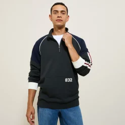 Flash Sale Iconische sweater 832 met opstaande ritskraag Sweater