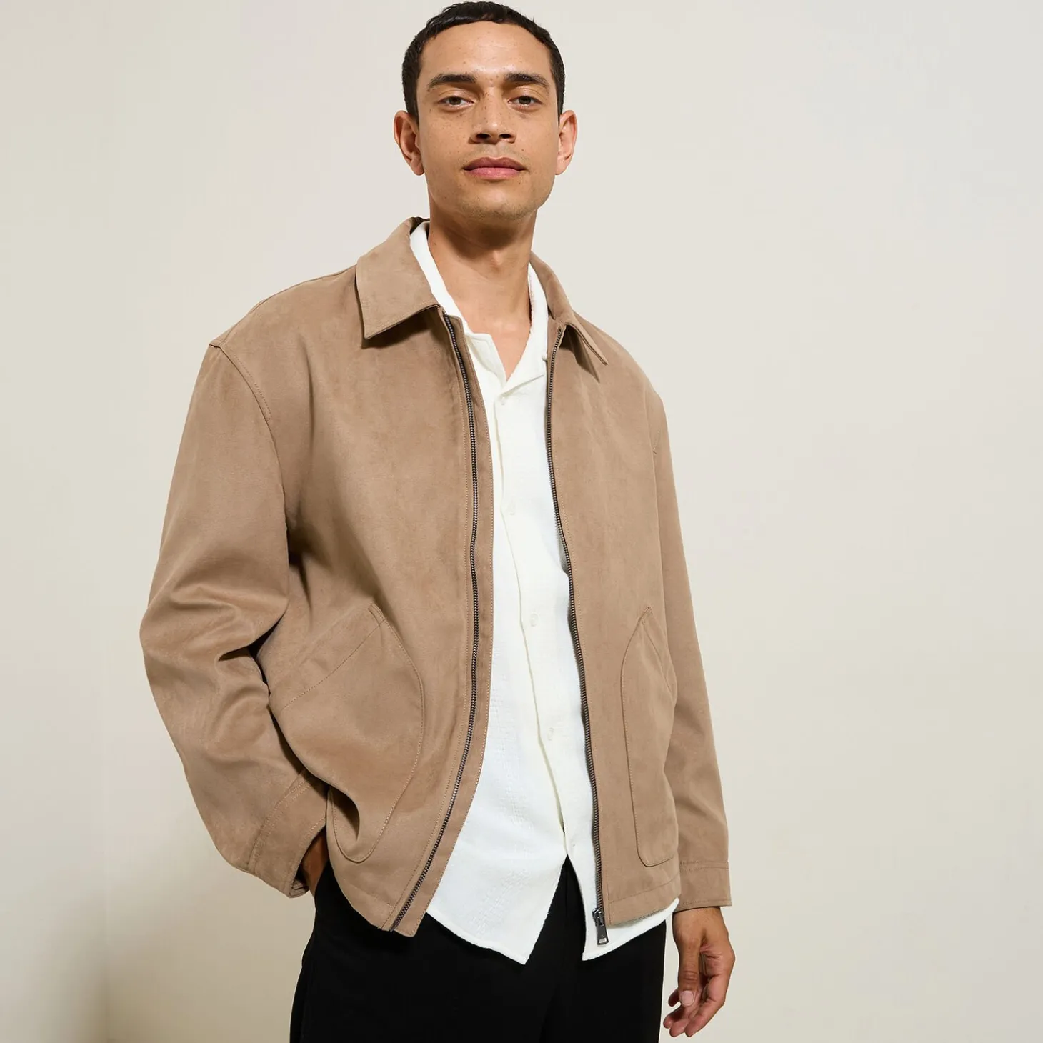 Discount Jack met fluwelen aspect en hemdskraag Mantel & Jack