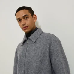 Outlet Jack met hemdskraag en rits Mantel & Jack