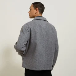 Outlet Jack met hemdskraag en rits Mantel & Jack