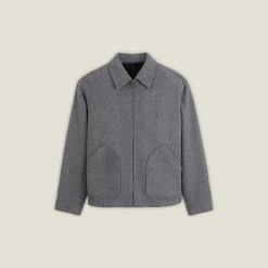 Outlet Jack met hemdskraag en rits Mantel & Jack