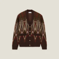 Flash Sale Jacquard gilet-vestje Heren Gebreide Vesten Heren|Trui