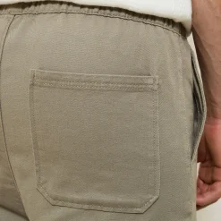 Clearance Joggingbroek met linnen Cargo Broek|Broek Chino