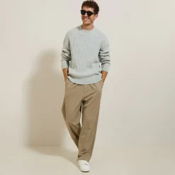 Flash Sale Kabeltrui met ronde hals Trui