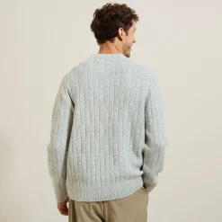 Flash Sale Kabeltrui met ronde hals Trui