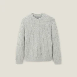 Flash Sale Kabeltrui met ronde hals Trui