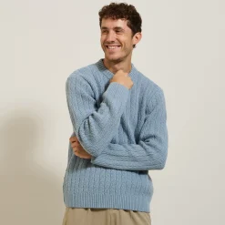 Cheap Kabeltrui met ronde hals Trui