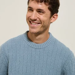 Cheap Kabeltrui met ronde hals Trui