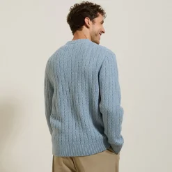 Cheap Kabeltrui met ronde hals Trui