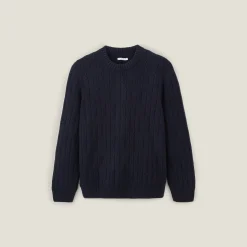 Cheap Kabeltrui met ronde hals Trui