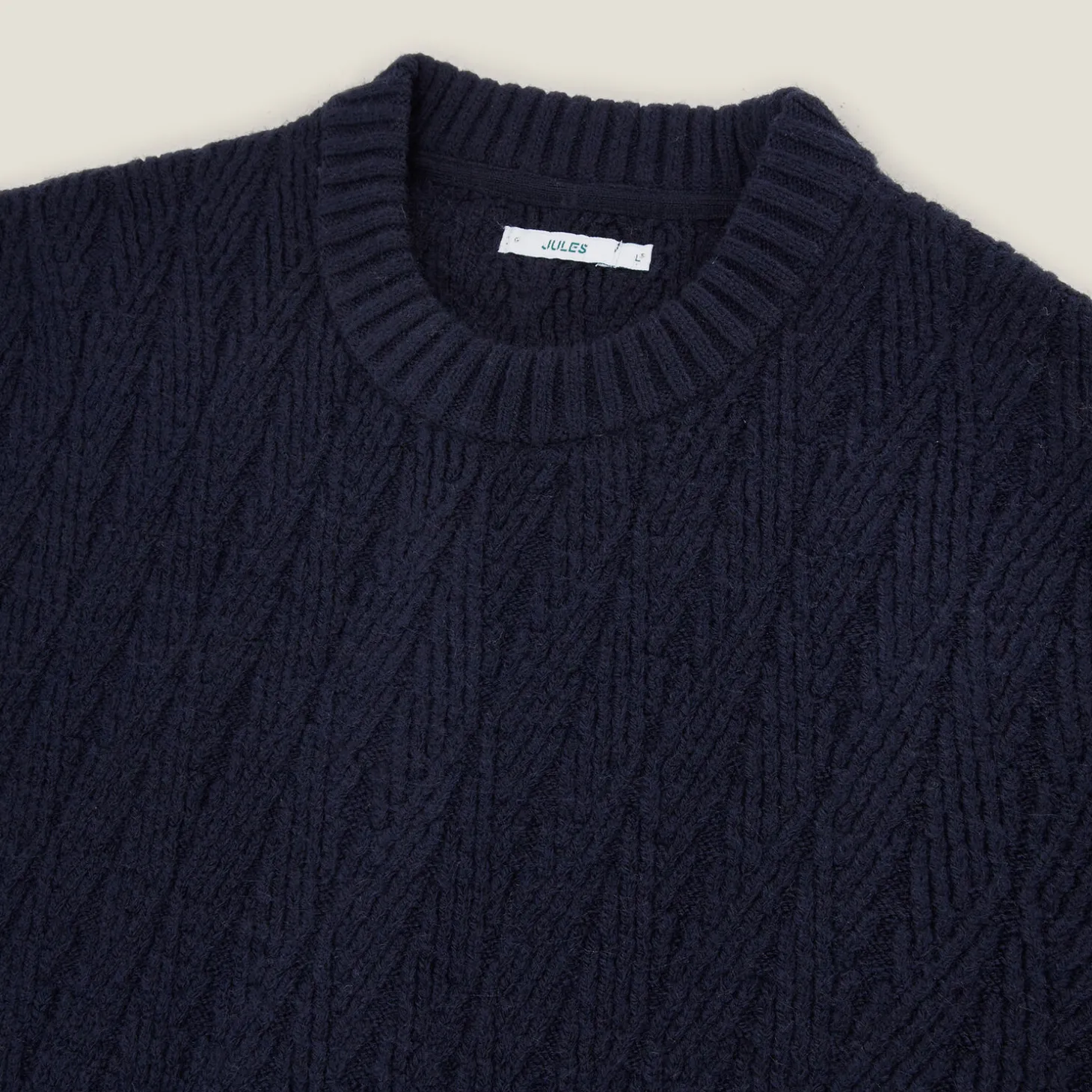 Cheap Kabeltrui met ronde hals Trui