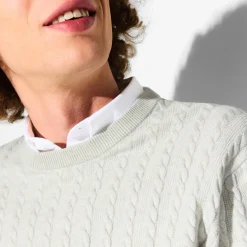 Best Sale Kabeltrui met ronde hals Trui