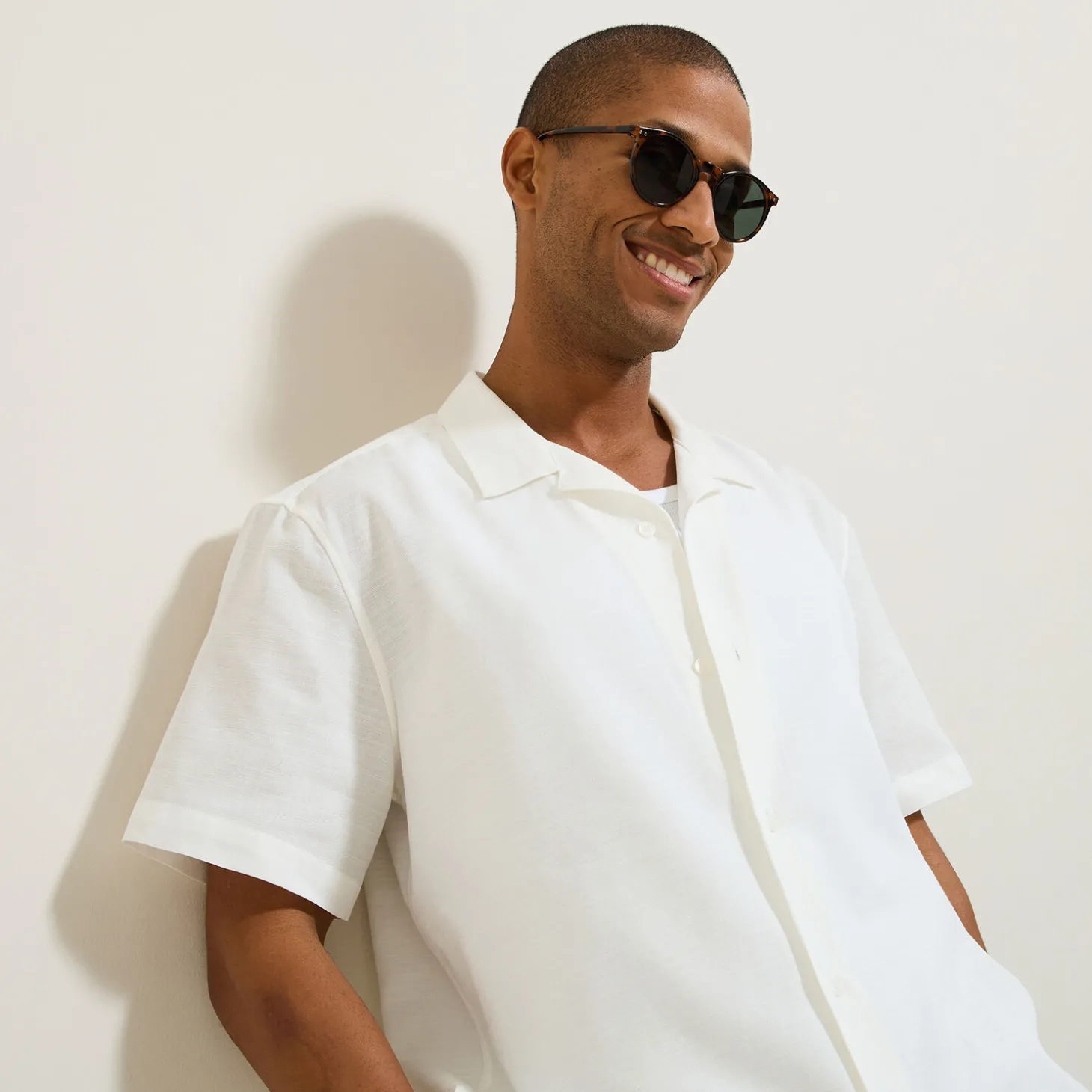 Cheap Katoenen hemdje in textuurstof Overhemd