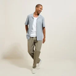 Cheap Katoenen hemdje in textuurstof Overhemd