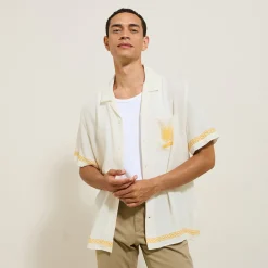 Discount Katoenen hemdje met geplaatste opdruk Overhemd