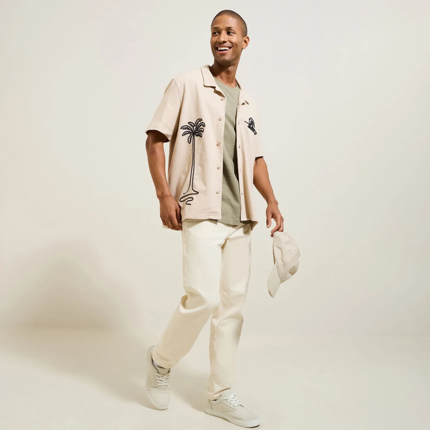 Shop Katoenen hemdje met koordborduursel Overhemd