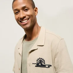 Shop Katoenen hemdje met koordborduursel Overhemd