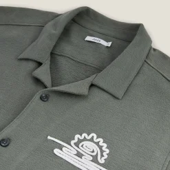 Flash Sale Katoenen hemdje met koordborduursel Overhemd