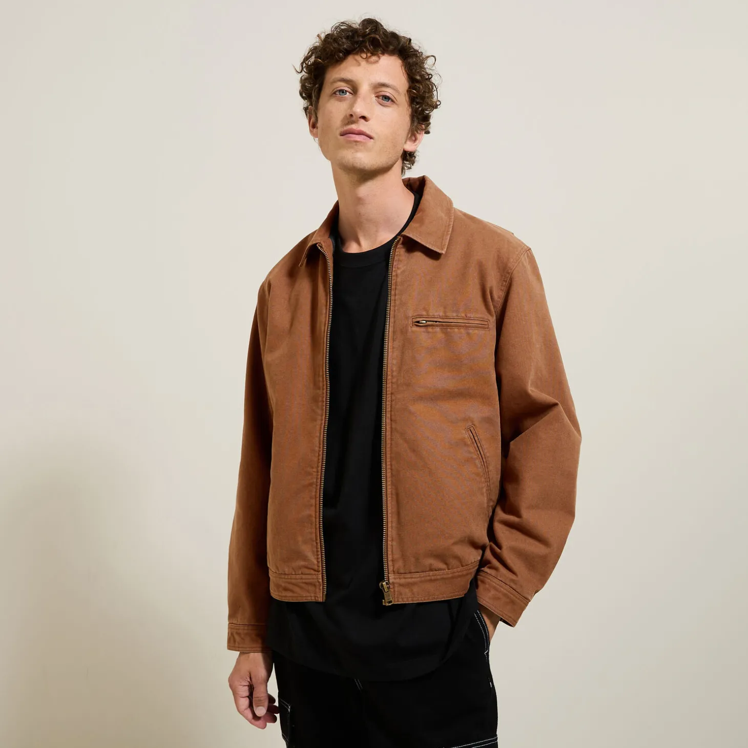 Cheap Katoenen jack met hemdskraag Mantel & Jack