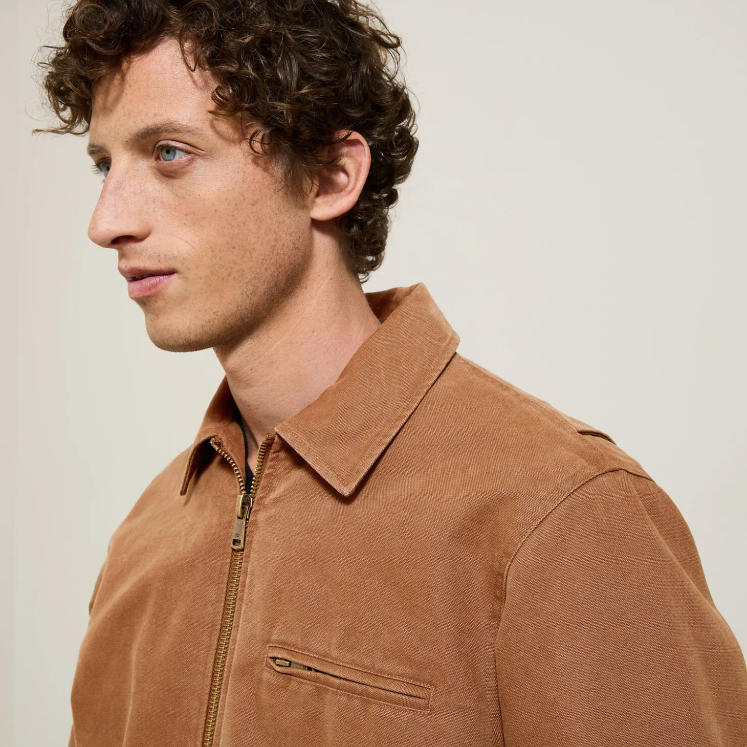 Cheap Katoenen jack met hemdskraag Mantel & Jack