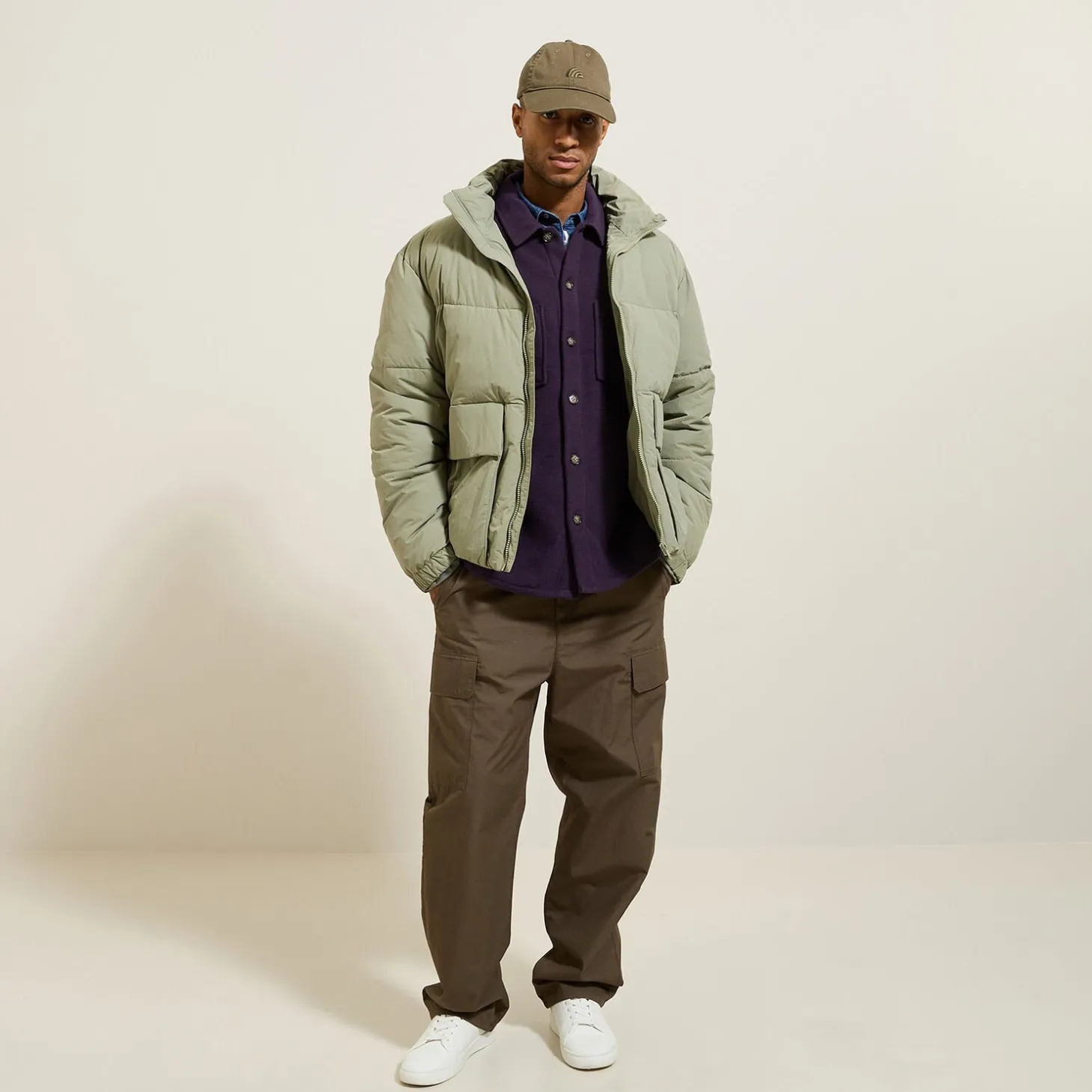 Store Katoenen overhemd met hemdskraag Overshirt|Overhemd