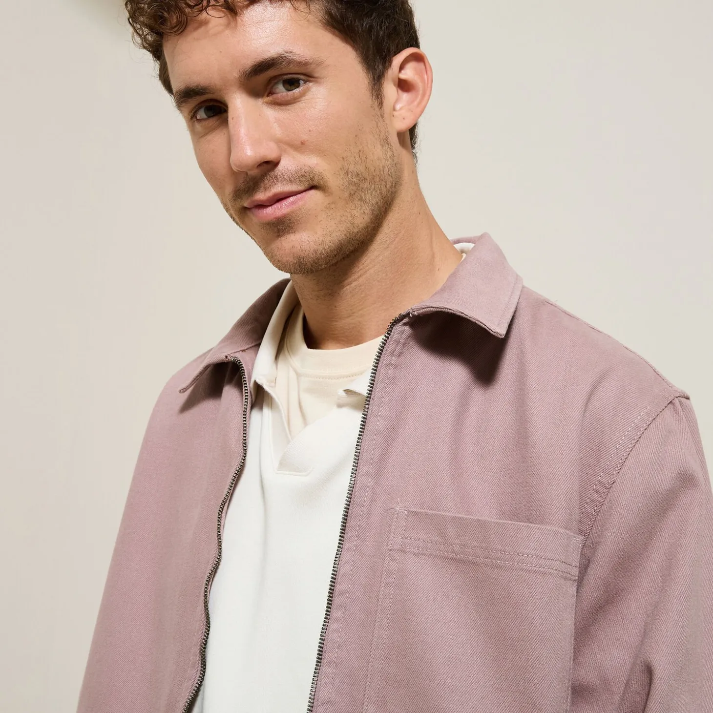 Flash Sale Katoenen overhemd met rits Overshirt|Mantel & Jack