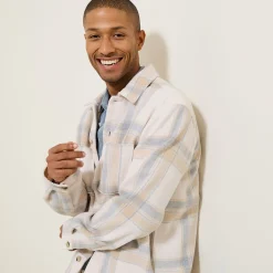 Hot Katoenen overhemd met ruitjes Overshirt|Overhemd