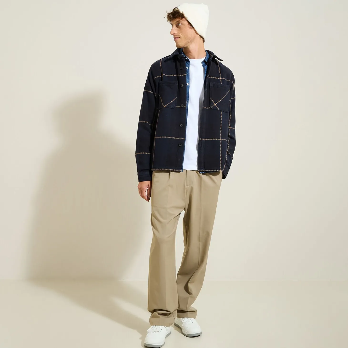 Hot Katoenen overhemd met ruitjes Overshirt|Overhemd