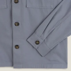 Best Sale Katoenen overhemdjas met hemdskraag Overshirt|Overhemd