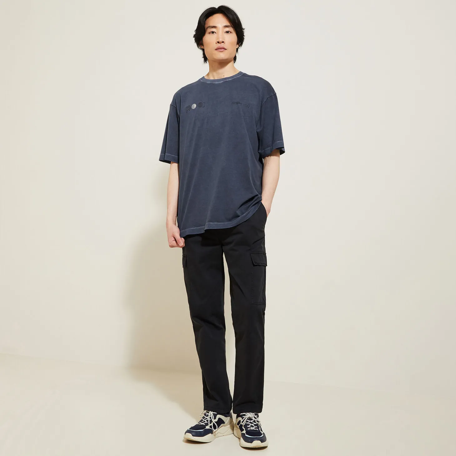 Discount Katoenen T-shirt met ronde hals en print T-shirt