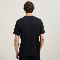 Outlet Katoenen T-shirt met ronde hals en print T-shirt