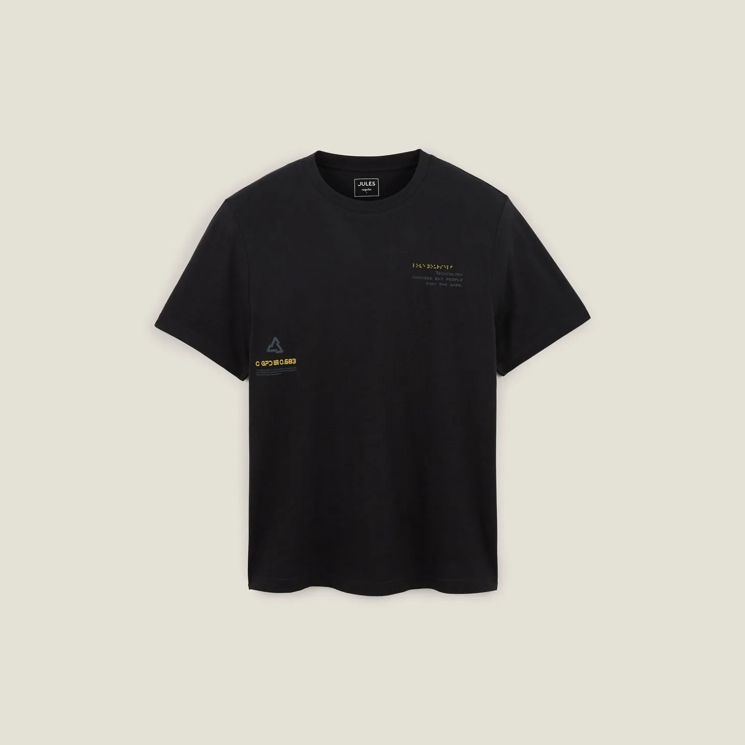 Outlet Katoenen T-shirt met ronde hals en print T-shirt