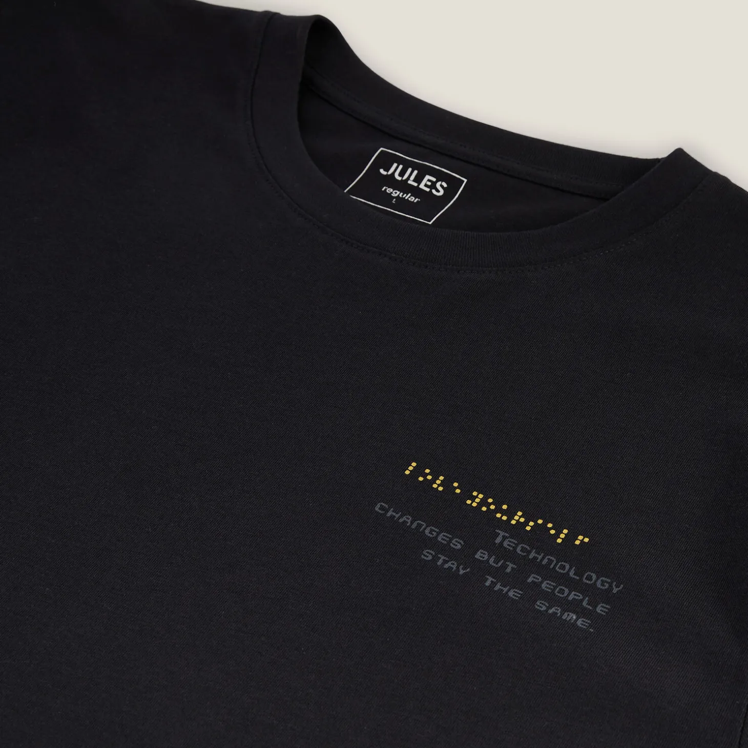 Outlet Katoenen T-shirt met ronde hals en print T-shirt