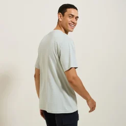 Clearance Katoenen T-shirt met ronde hals en print T-shirt