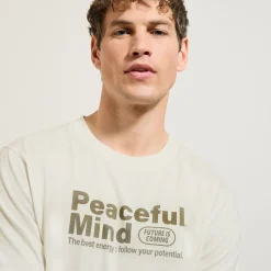 Cheap Katoenen T-shirt met ronde hals en print T-shirt