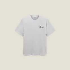 Shop Katoenen T-shirt met ronde hals en print op de bor T-shirt