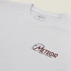 Shop Katoenen T-shirt met ronde hals en print op de bor T-shirt