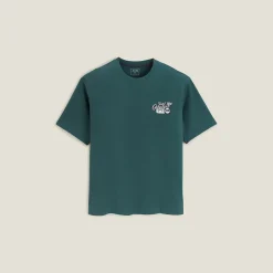 Hot Katoenen T-shirt met ronde hals en print T-shirt