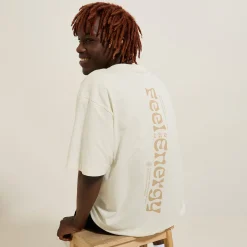 Shop Katoenen T-shirt met ronde hals en print T-shirt