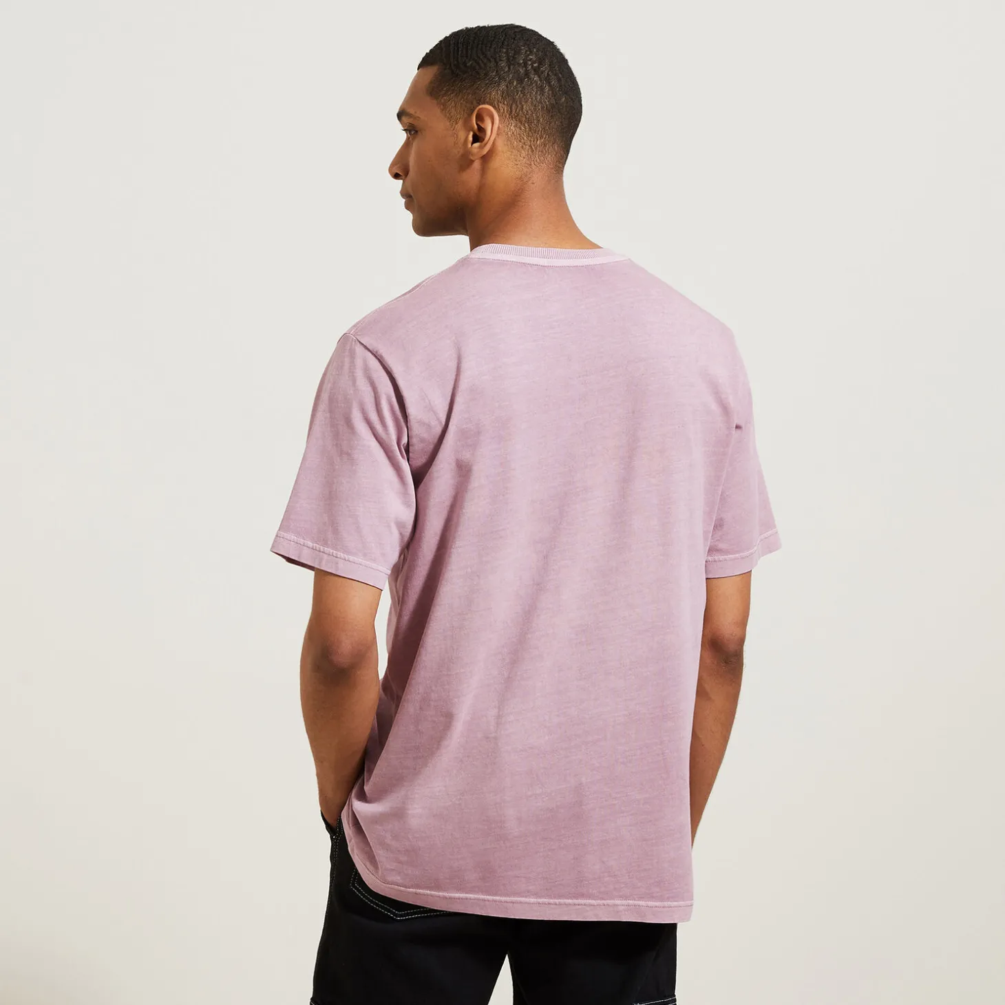 Clearance Katoenen T-shirt met ronde hals en print op de bor T-shirt