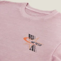 Clearance Katoenen T-shirt met ronde hals en print op de bor T-shirt