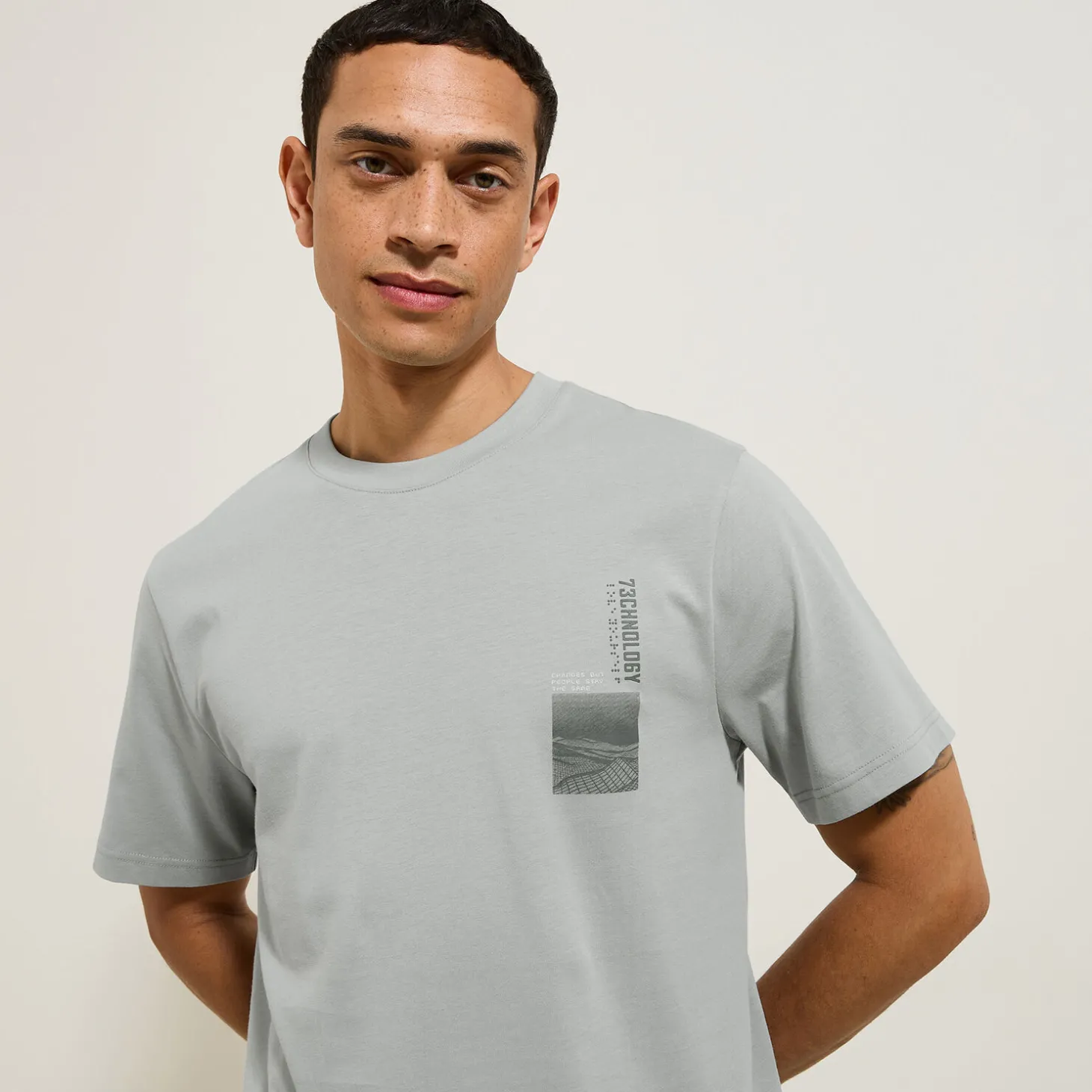 Best Katoenen T-shirt met ronde hals en print T-shirt