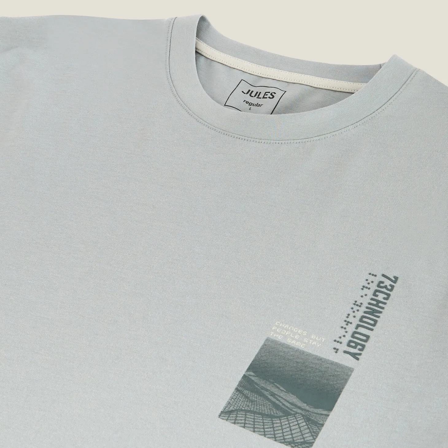 Best Katoenen T-shirt met ronde hals en print T-shirt