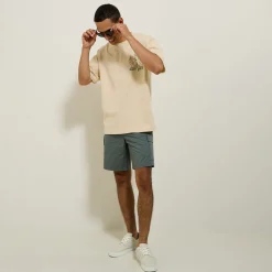 Fashion Katoenen T-shirt met ronde hals en tijger-print T-shirt