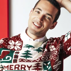 Sale Kersttrui met ronde hals Trui