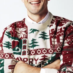 Sale Kersttrui met ronde hals Trui