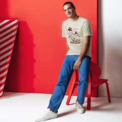 Outlet Kerst-T-shirt met ronde hals T-shirt