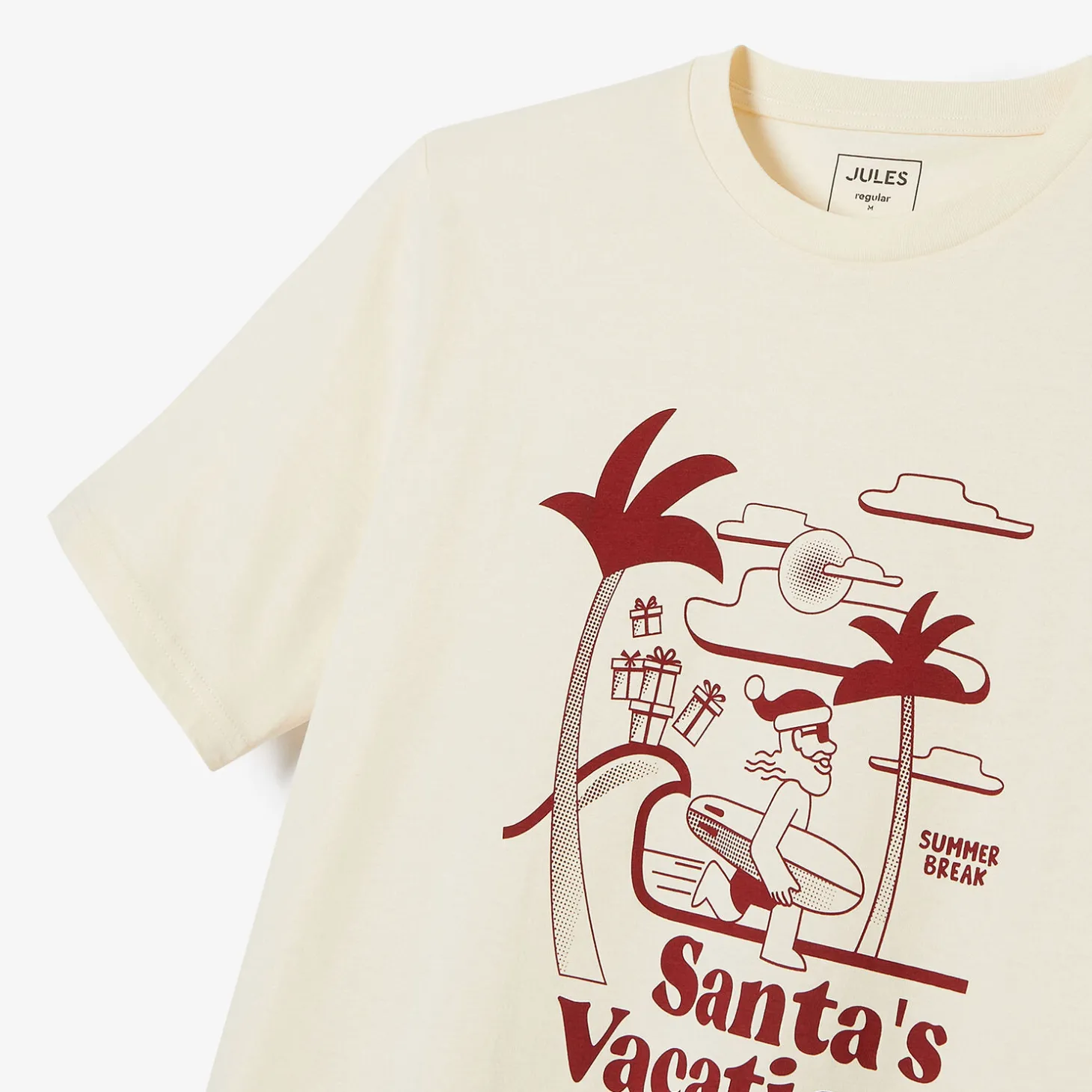 Outlet Kerst-T-shirt met ronde hals T-shirt